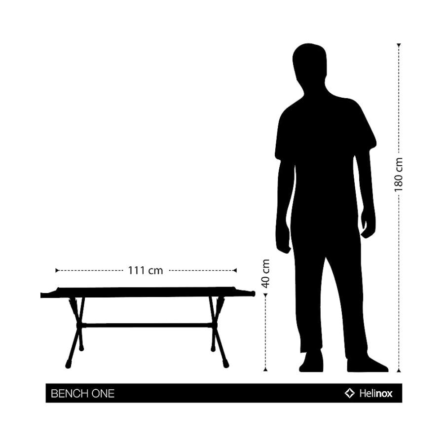 HELINOX BENCH ONE COLLAPSIBLE TWO-SEAT CAMP BENCH | Helinox | 04