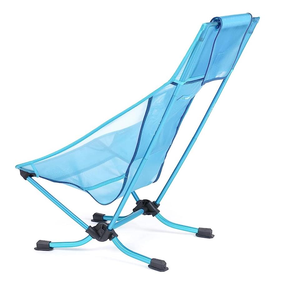 HELINOX BEACH CHAIR LIGHTWEIGHT, LOWER-PROFILE, COMPACT, COLLAPSIBLE CAMPING CHAIR, BLUE MESH, WITH POCKETS | Helinox | 01