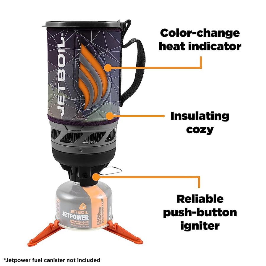 JETBOIL FLASH CAMPING AND BACKPACKING STOVE COOKING SYSTEM, FRACTILE | JETBOIL | 03