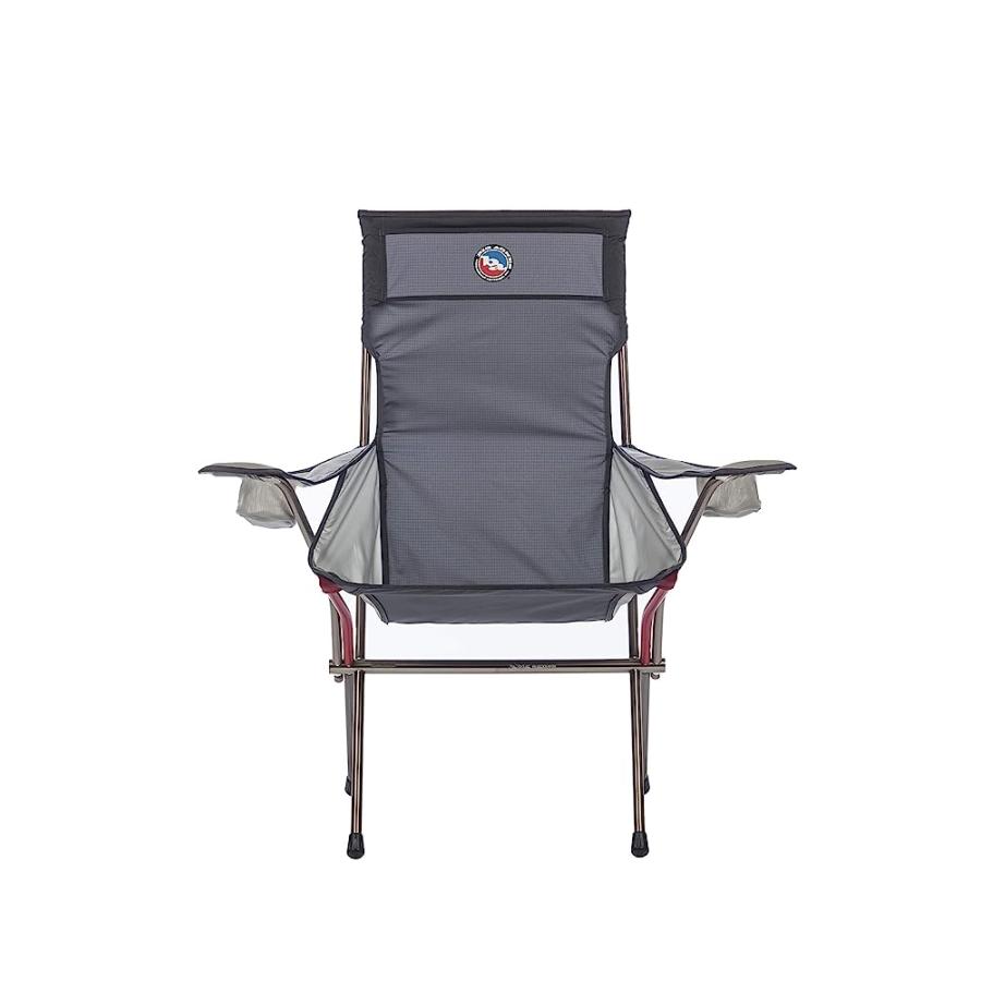 BIG AGNES BIG SIX ARMCHAIR - HIGH & WIDE LUXURY CAMP CHAIR, ASPHALT/GRAY | BIG AGNES