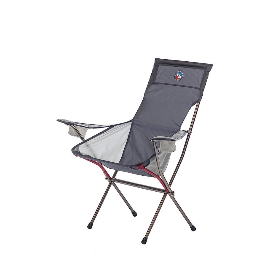 BIG AGNES BIG SIX ARMCHAIR - HIGH & WIDE LUXURY CAMP CHAIR, ASPHALT/GRAY | BIG AGNES | 01
