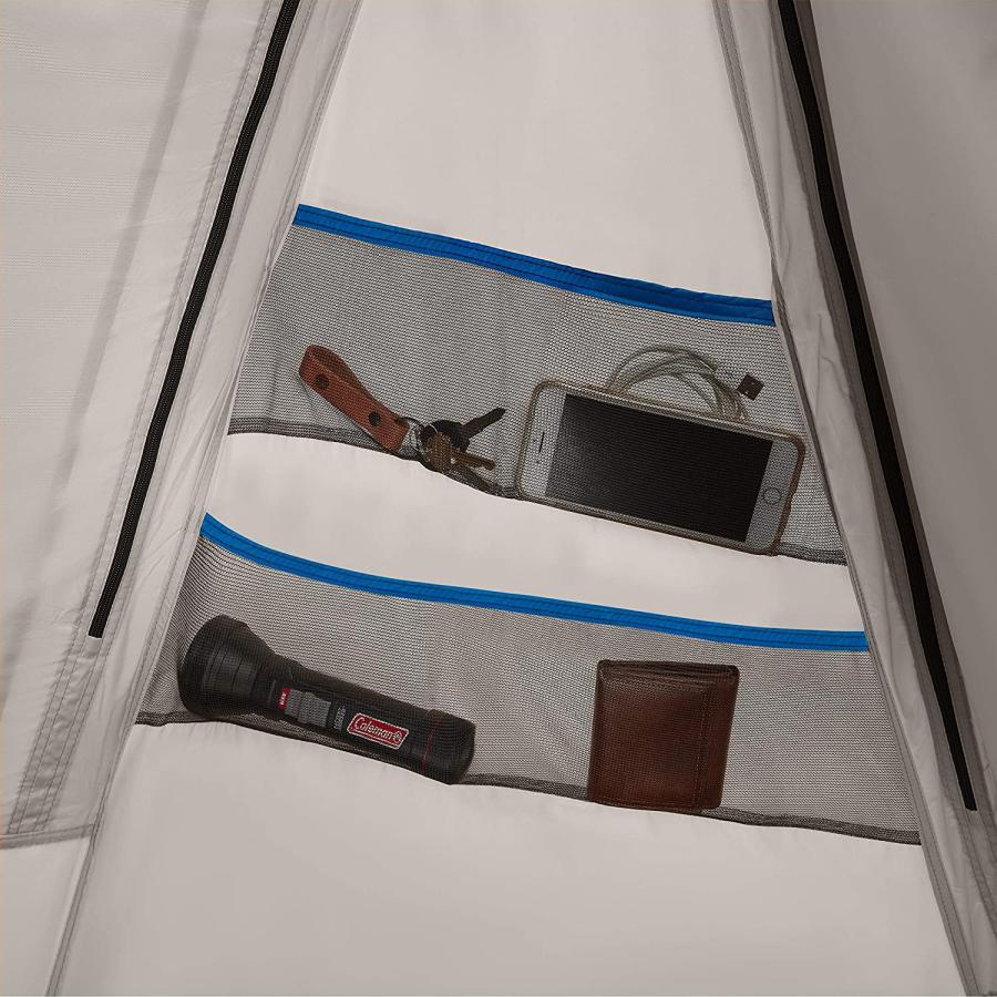 Coleman Cabin Camping Tent with Weatherproof Screen Room 4 Person Cabin Tent with Enclosed Screened Porch, Evergreen | Coleman | 06