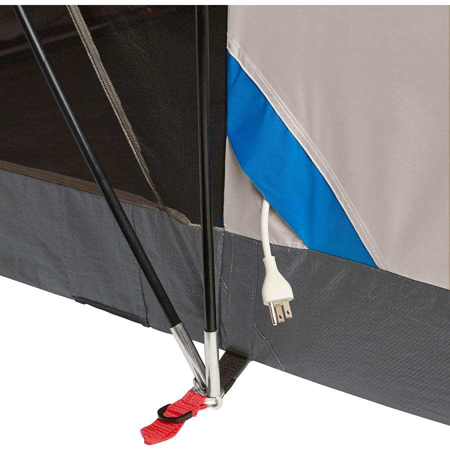 Coleman Cabin Camping Tent with Weatherproof Screen Room 4 Person Cabin Tent with Enclosed Screened Porch, Evergreen | Coleman | 09