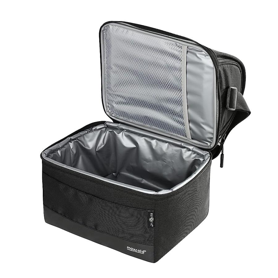 IGLOO 16-CAN DUAL COMPARTMENT INSULATED GRIPPER LUNCH BAG,CHARCOAL BLACK | igloo | 01