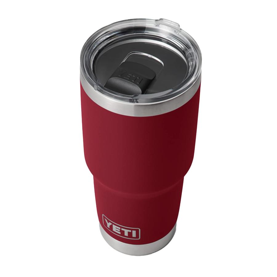 YETI Rambler 30オンス タンブラー マグスライダー蓋付き 真空断熱 ステンレス製、ハーベストレッド | YETI