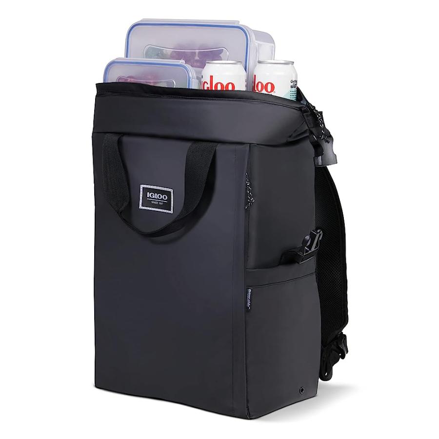 IGLOO SOUTH COAST BLACK SNAPDOWN 24-CAN BACKPACK | igloo | 03