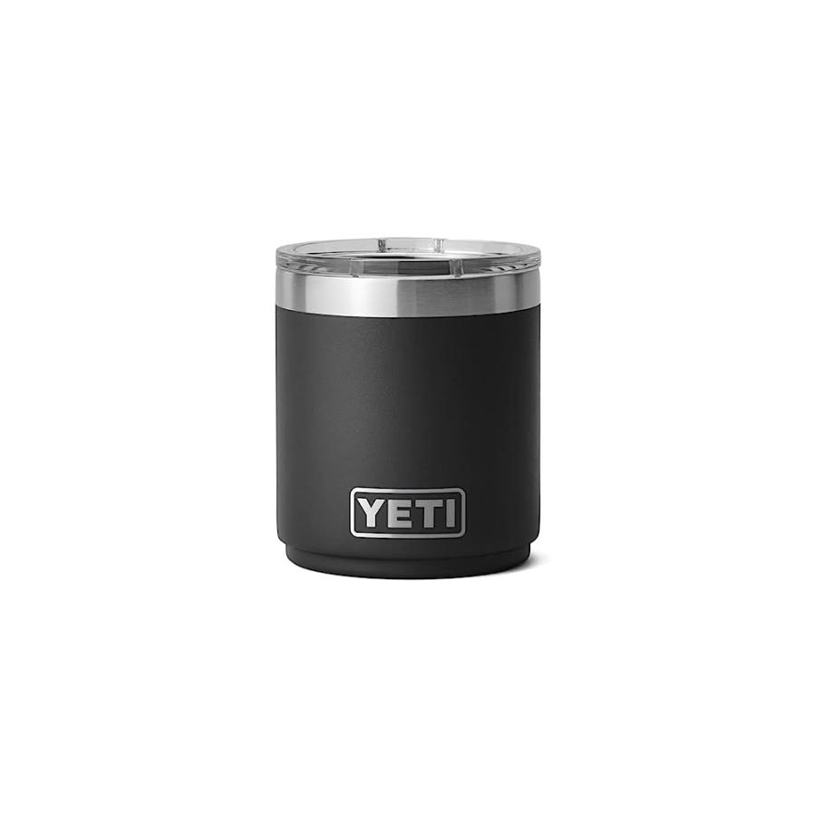 YETI RAMBLER 10 OZ STACKABLE LOWBALL 2.0, VACUUM INSULATED, STAINLESS STEEL WITH MAGSLIDER LID, BLACK | YETI | 02