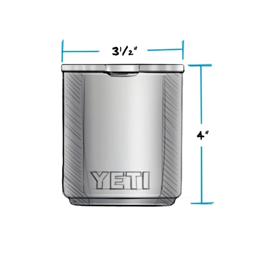 YETI RAMBLER 10 OZ STACKABLE LOWBALL 2.0, VACUUM INSULATED, STAINLESS STEEL WITH MAGSLIDER LID, BLACK | YETI | 03