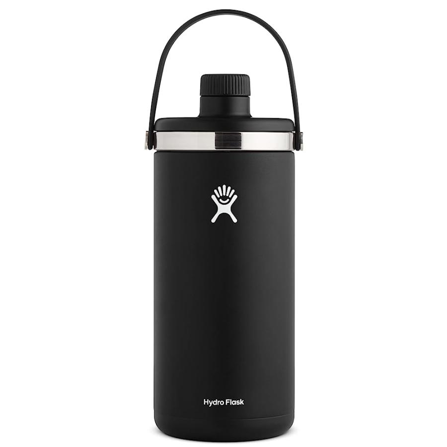 HYDRO FLASK 128 OZ. OASIS WATER JUG STAINLESS STEEL, REUSABLE, VACUUM INSULATED LEAK PROOF CAP,BLACK | HYDRO FLASK