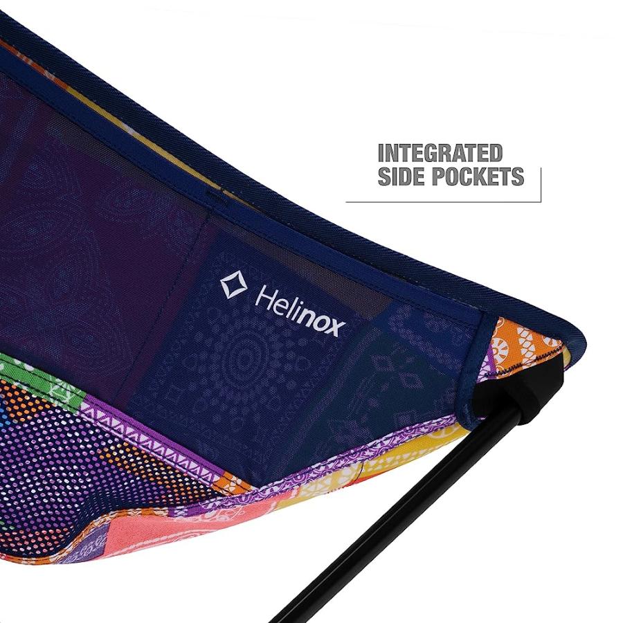 HELINOX CHAIR TWO ULTRALIGHT, HIGH-BACK, COLLAPSIBLE CAMPING CHAIR, RAINBOW BANDANA, WITH POCKETS | Helinox | 04