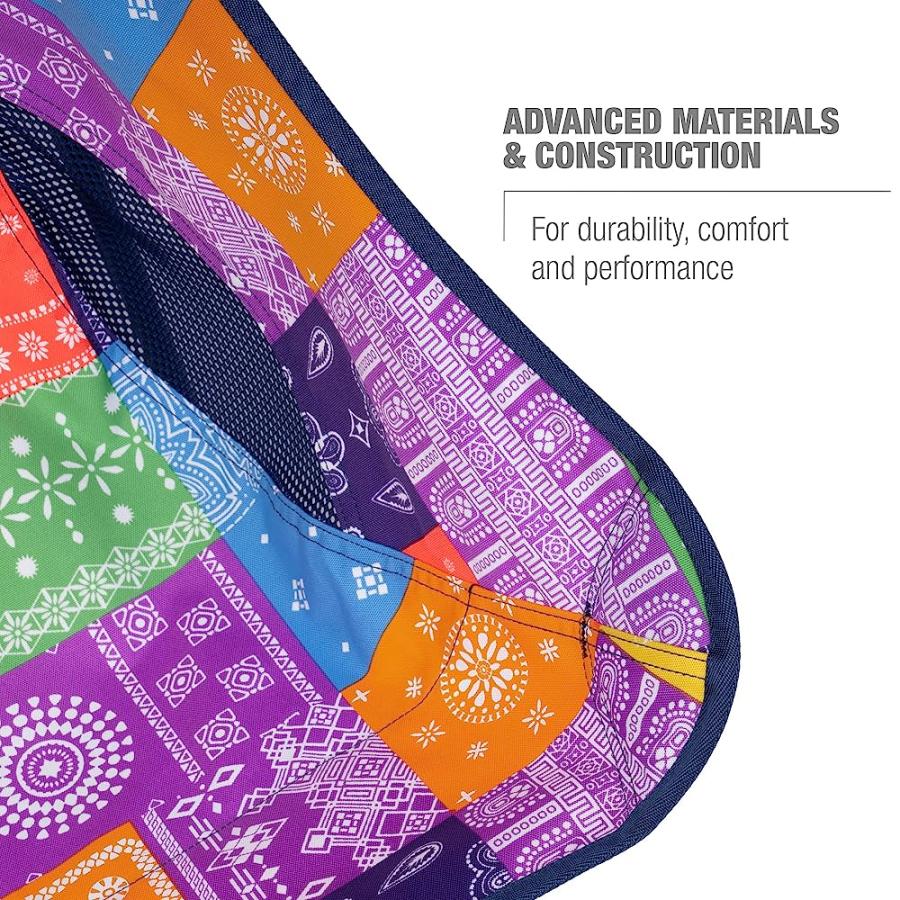 HELINOX CHAIR TWO ULTRALIGHT, HIGH-BACK, COLLAPSIBLE CAMPING CHAIR, RAINBOW BANDANA, WITH POCKETS | Helinox | 07