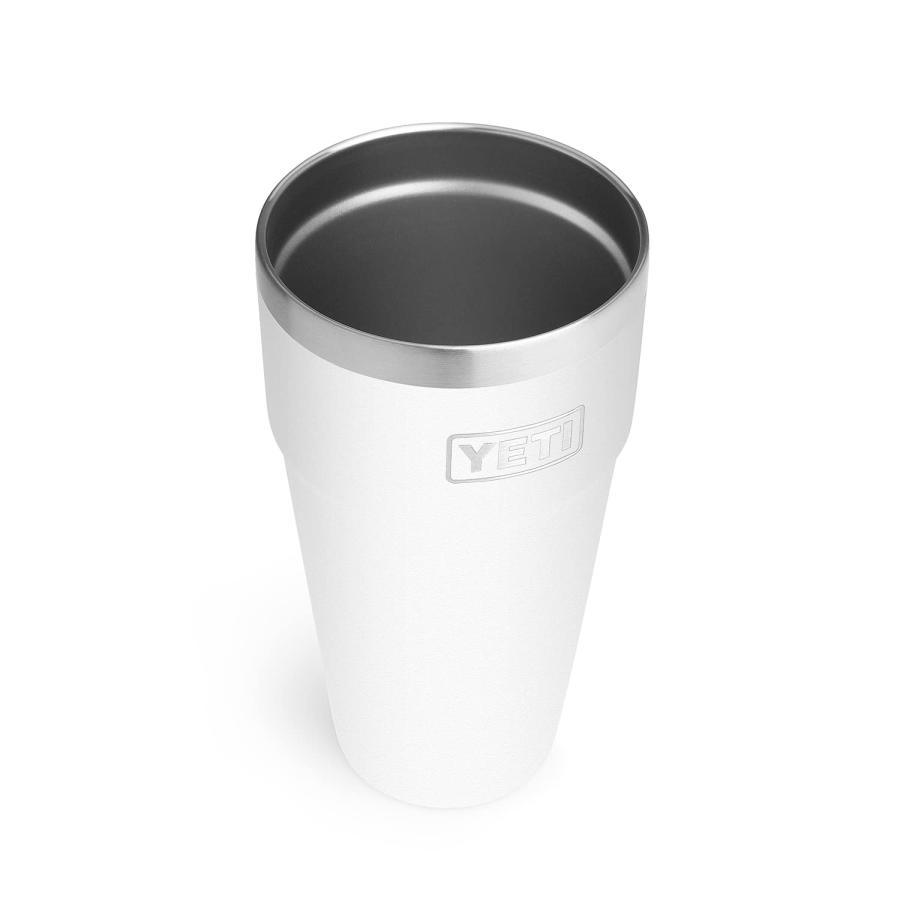 YETI Rambler 26オンス スタッカブルカップ 真空断熱 ステンレス製、ホワイト | YETI