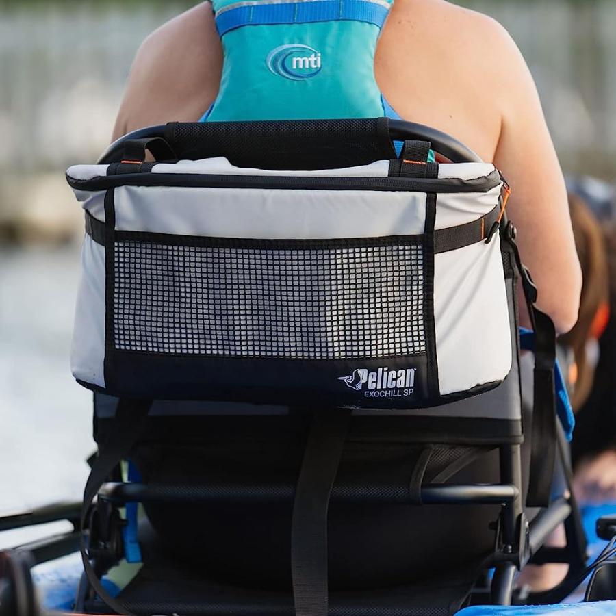 PELICAN EXOCHILL SEAT PACK 14L COOLER PERFECT FOR KAYAK WITH LAWN CHAIR SOFT COOLER WITH SHOULDER STRAP INSUALTED | PELICAN PRODUCTS | 08