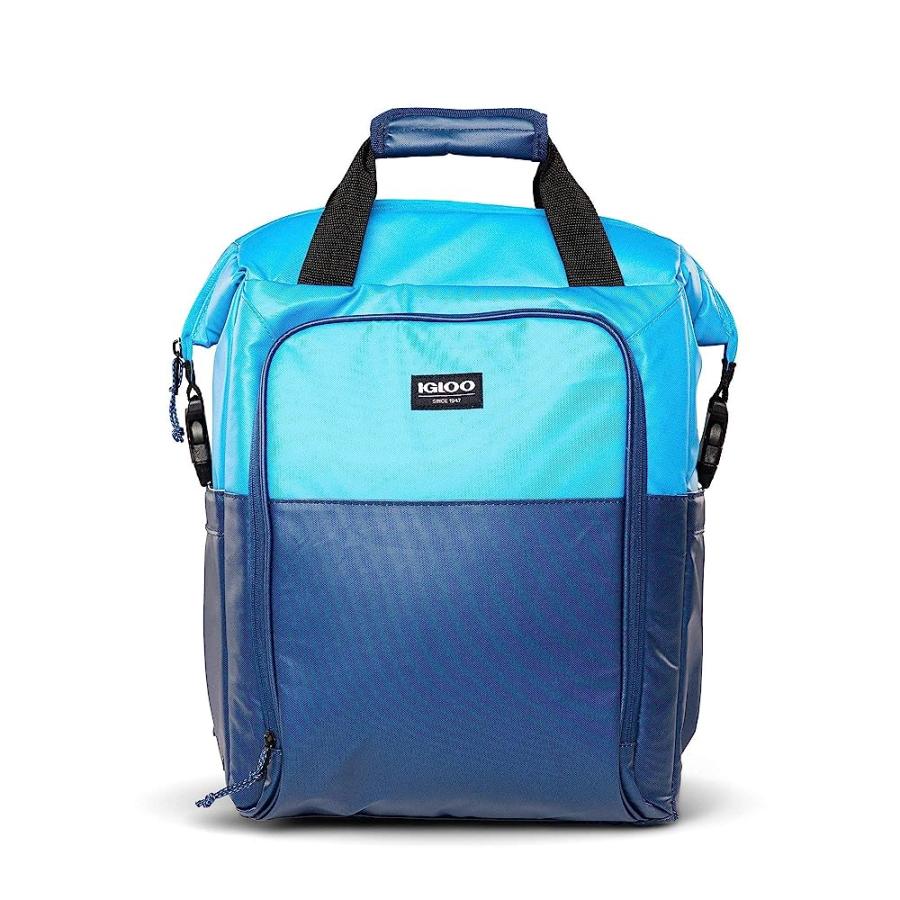 IGLOO SEADRIFT SWITCH DURABLE & ADJUSTABLE INSULATED 30-CAN COOLER BACKPACK-TOTE, BLUE | igloo