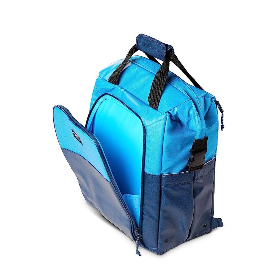 IGLOO SEADRIFT SWITCH DURABLE & ADJUSTABLE INSULATED 30-CAN COOLER BACKPACK-TOTE, BLUE | igloo | 01