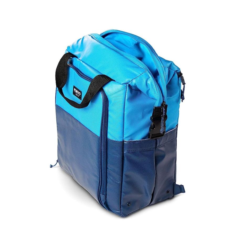 IGLOO SEADRIFT SWITCH DURABLE & ADJUSTABLE INSULATED 30-CAN COOLER BACKPACK-TOTE, BLUE | igloo | 02