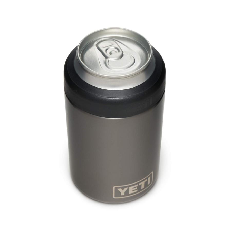 YETI Rambler 12オンス コルスター 標準缶クーラー:YETI 真空断熱 ステンレス製、グラファイト | YETI