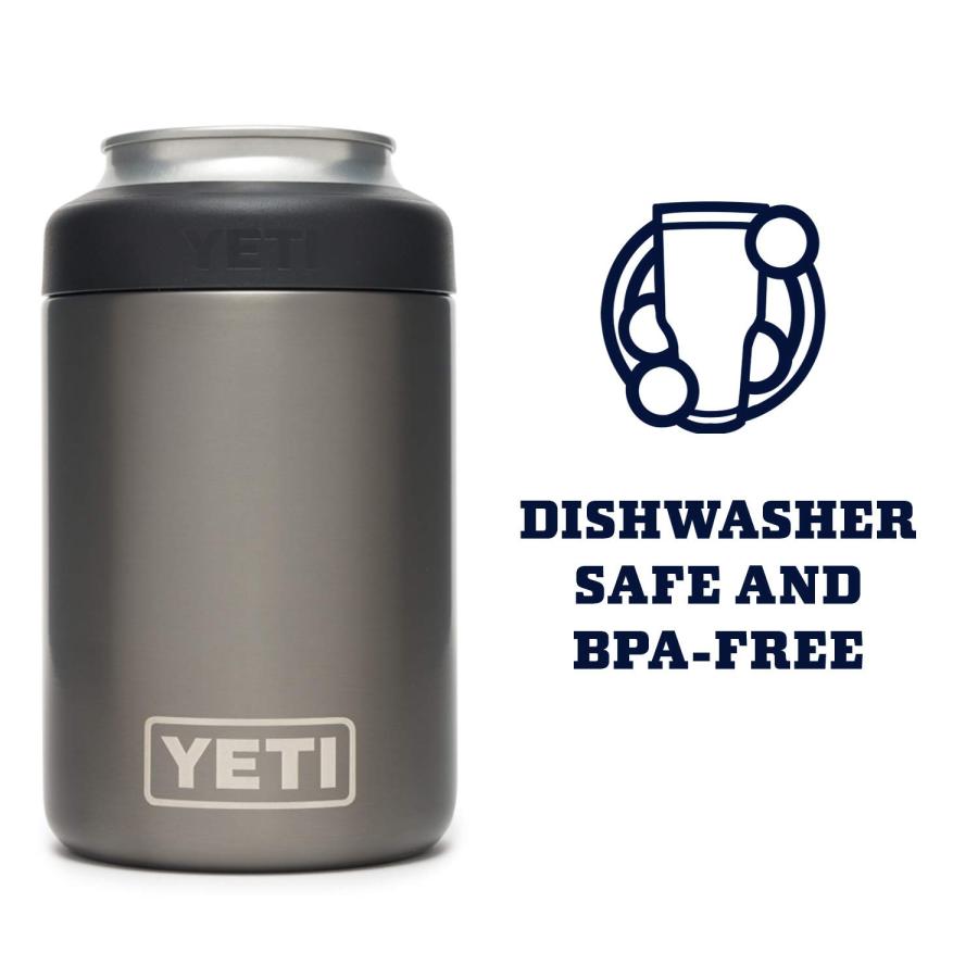 YETI Rambler 12オンス コルスター 標準缶クーラー:YETI 真空断熱 ステンレス製、グラファイト | YETI | 04