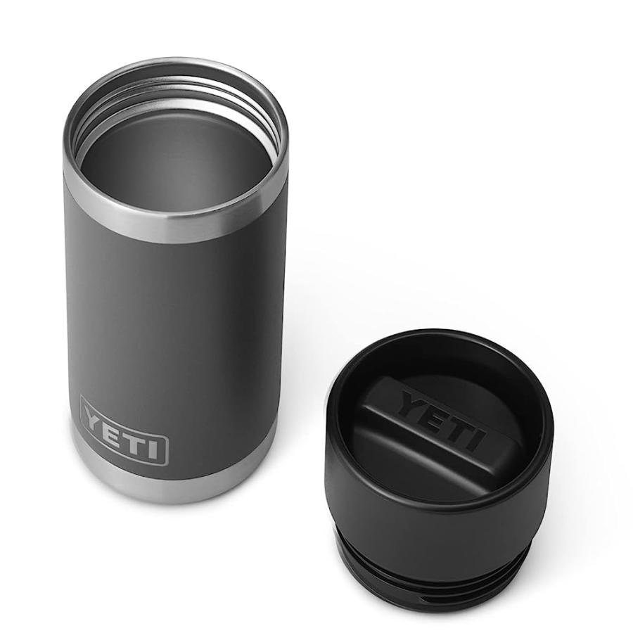 YETI RAMBLER 12 OZ BOTTLE, STAINLESS STEEL, VACUUM INSULATED, WITH HOT SHOT CAP, CHARCOAL | YETI | 02