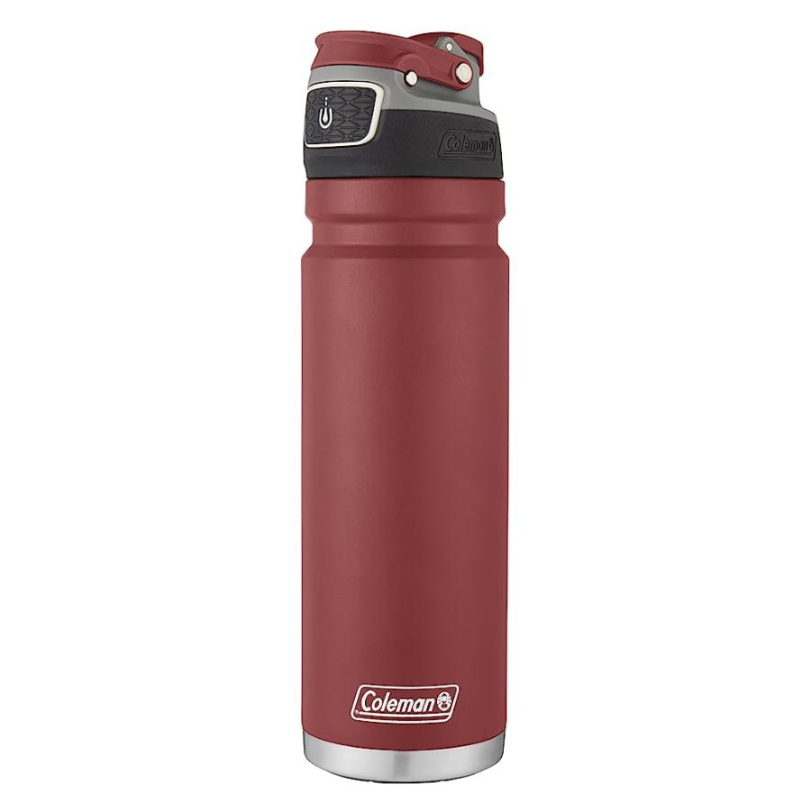 COLEMAN FREEFLOW AUTOSEAL INSULATED STAINLESS STEEL WATER BOTTLE 40 OUNCE , HERITAGE RED | Coleman | 03