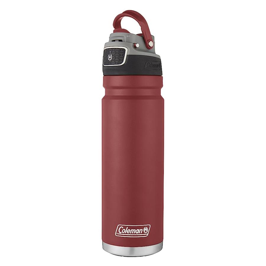 COLEMAN FREEFLOW AUTOSEAL INSULATED STAINLESS STEEL WATER BOTTLE 40 OUNCE , HERITAGE RED | Coleman | 04