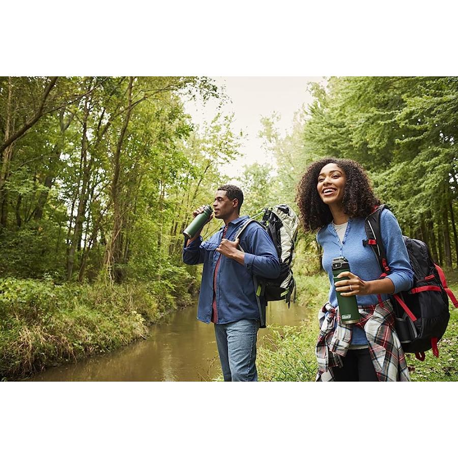 COLEMAN FREEFLOW AUTOSEAL INSULATED STAINLESS STEEL WATER BOTTLE 40 OUNCE , HERITAGE RED | Coleman | 05