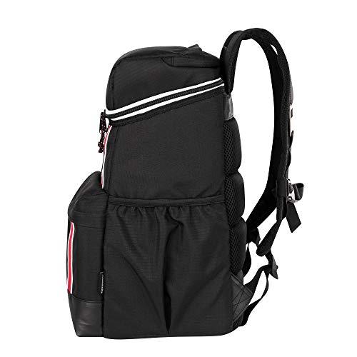 IGLOO 30 CAN LARGE PORTABLE INSULATED SOFT COOLER BACKPACK CARRY BAG, BLACK/RED | igloo | 04
