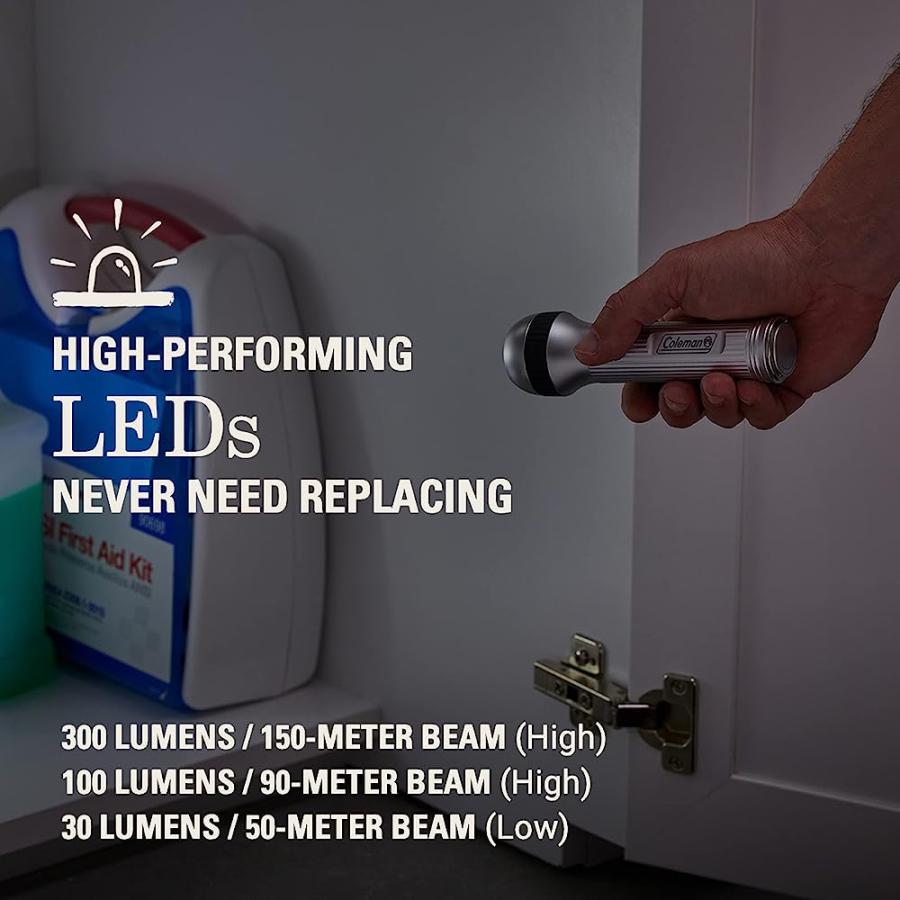 COLEMAN 300 LUMENS CLASSIC LED FLASHLIGHT | Coleman | 01
