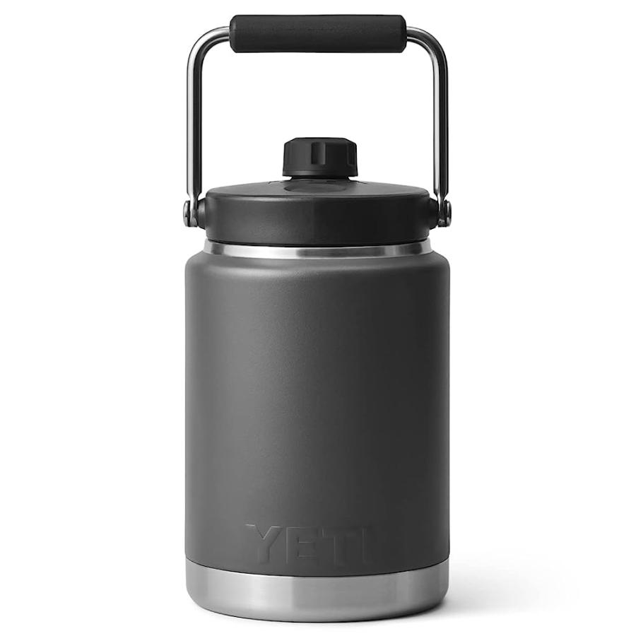 YETI RAMBLER HALF GALLON JUG, VACUUM INSULATED, STAINLESS STEEL WITH MAGCAP, CHARCOAL | YETI | 01