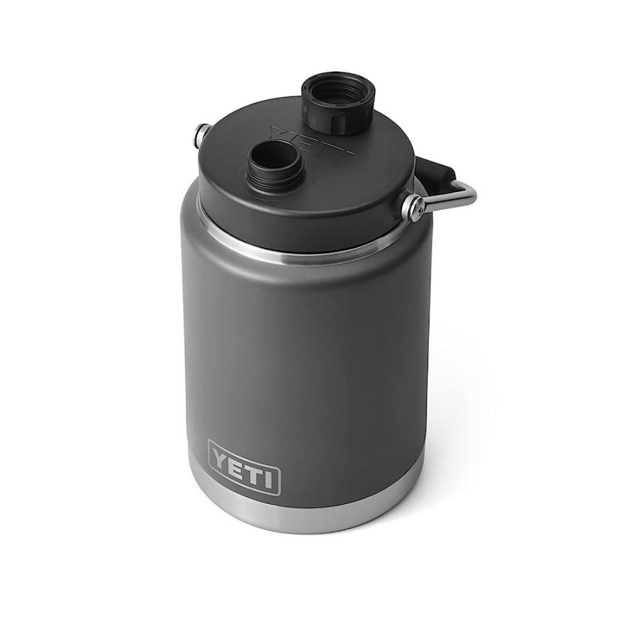 YETI RAMBLER HALF GALLON JUG, VACUUM INSULATED, STAINLESS STEEL WITH MAGCAP, CHARCOAL | YETI | 02