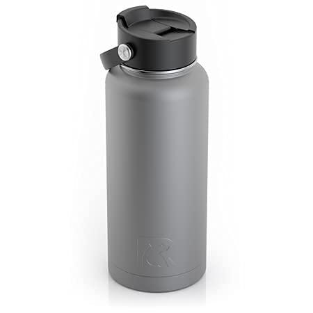RTIC WATER BOTTLE, 32 OZ, GRAPHITE, DOUBLE VACUUM INSULATED WATER BOTTLE, STAINLESS STEEL FOR HOT & COLD DRINKS, SWEAT PROOF THERMOS, GREAT FOR T |  | 01