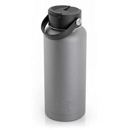 RTIC WATER BOTTLE, 32 OZ, GRAPHITE, DOUBLE VACUUM INSULATED WATER BOTTLE, STAINLESS STEEL FOR HOT & COLD DRINKS, SWEAT PROOF THERMOS, GREAT FOR T |  | 04