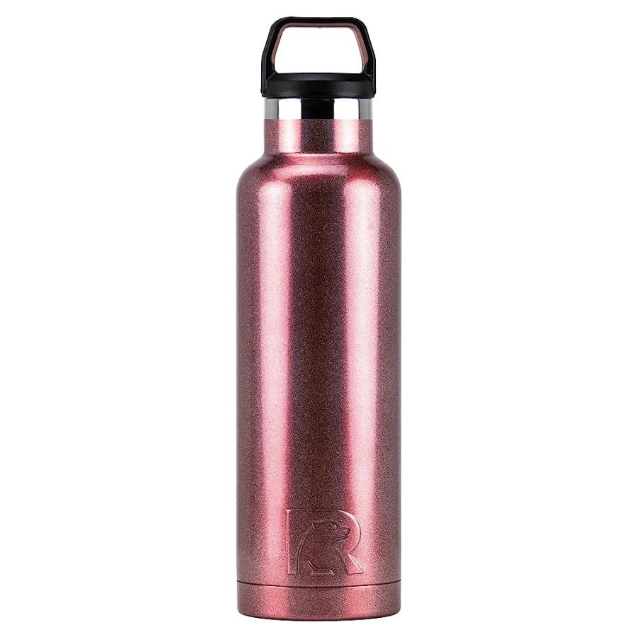 RTIC 20 OZ VACUUM INSULATED WATER BOTTLE, METAL STAINLESS STEEL DOUBLE WALL INSULATION, BPA FREE REUSABLE, LEAK-PROOF THERMOS FLASK FOR HOT AND C | 