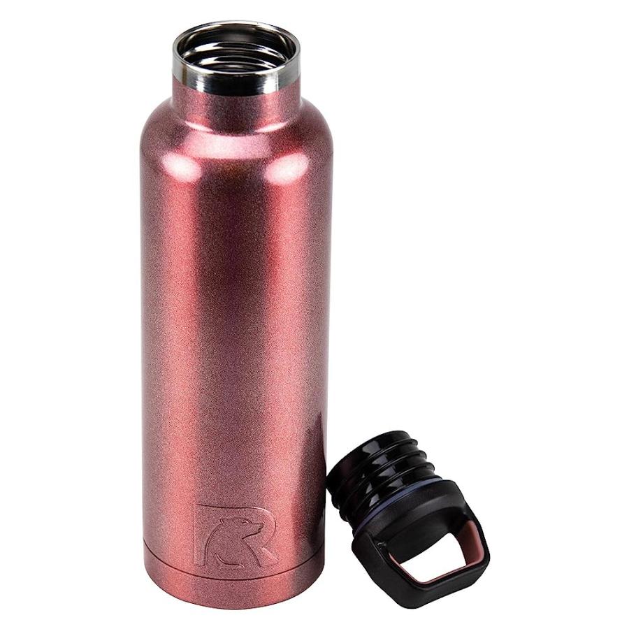 RTIC 20 OZ VACUUM INSULATED WATER BOTTLE, METAL STAINLESS STEEL DOUBLE WALL INSULATION, BPA FREE REUSABLE, LEAK-PROOF THERMOS FLASK FOR HOT AND C |  | 02