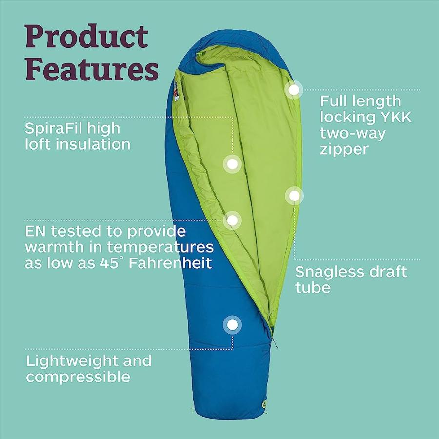 MARMOT VOYAGER 45 MUMMY SLEEPING BAG , 45 DEGREE RATING. | Marmot | 03