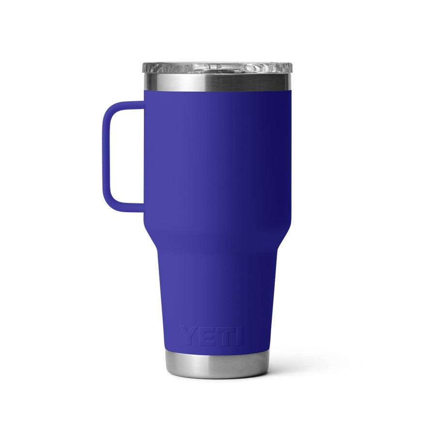 YETI Rambler 30オンス トラベルマグ ストロングホールド蓋付き 真空断熱 ステンレス製、オフショアブルー | YETI | 02
