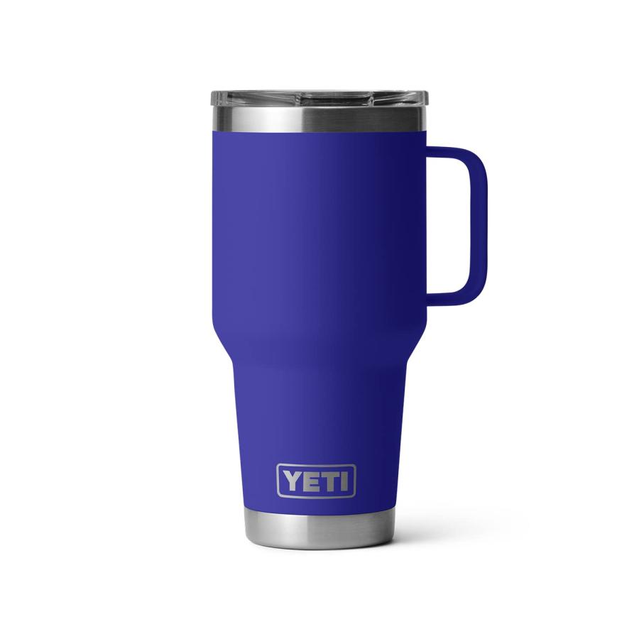YETI Rambler 30オンス トラベルマグ ストロングホールド蓋付き 真空断熱 ステンレス製、オフショアブルー | YETI | 04