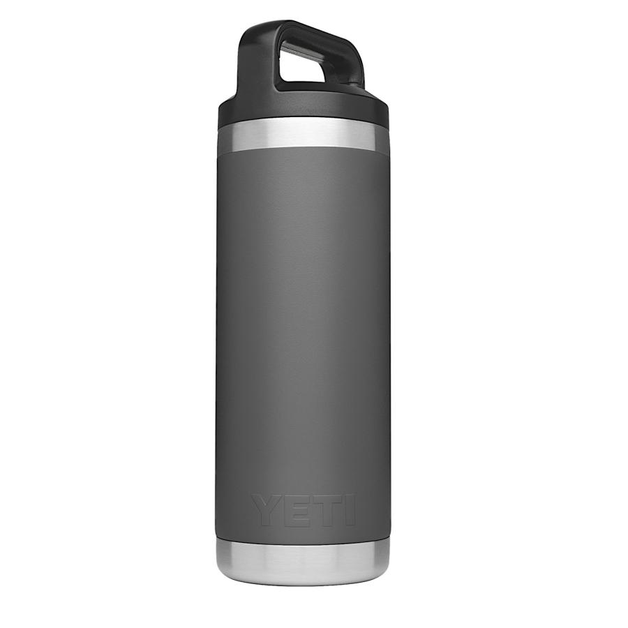 YETI Rambler 18オンス ボトル 真空断熱 ステンレス製、チャコール | YETI | 01
