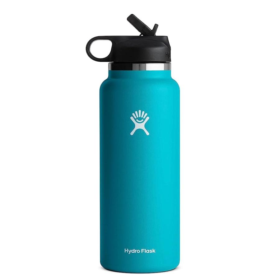HYDRO FLASK 40 OZ WIDE MOUTH STRAW LID LAGUNA | HYDRO FLASK