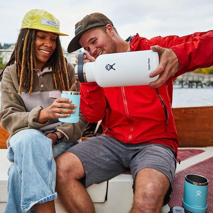 HYDRO FLASK INSULATED STAINLESS STEEL WIDE MOUTH WATER BOTTLE AND BEER GROWLER, 64-OUNCE, BLACK | HYDRO FLASK | 04