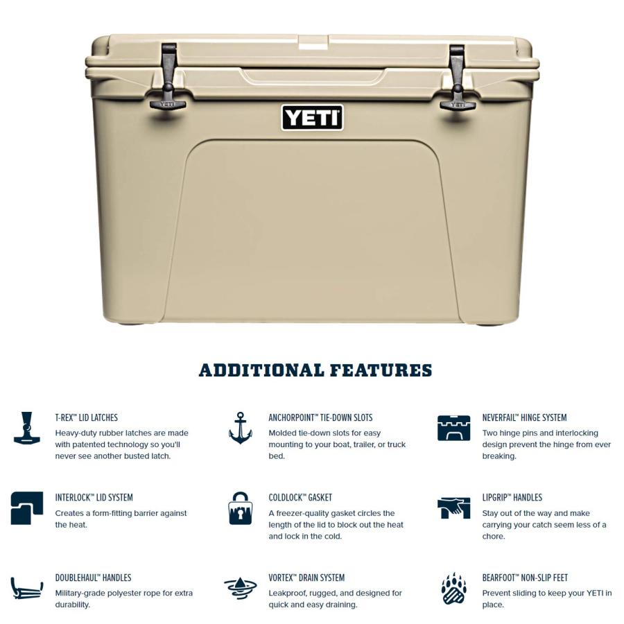 YETI Tundra 105 クーラー:YETIボックス、デザートタン | YETI | 05