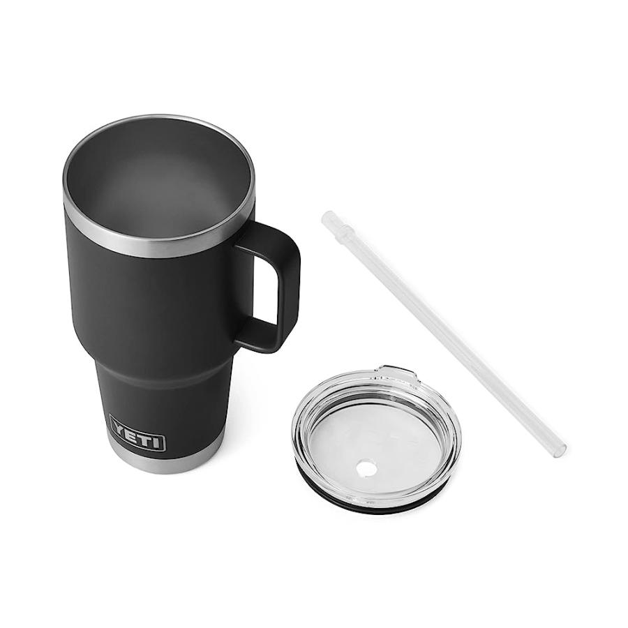 YETI RAMBLER 35 OZ STRAW MUG, VACUUM INSULATED, STAINLESS STEEL, BLACK | YETI | 03