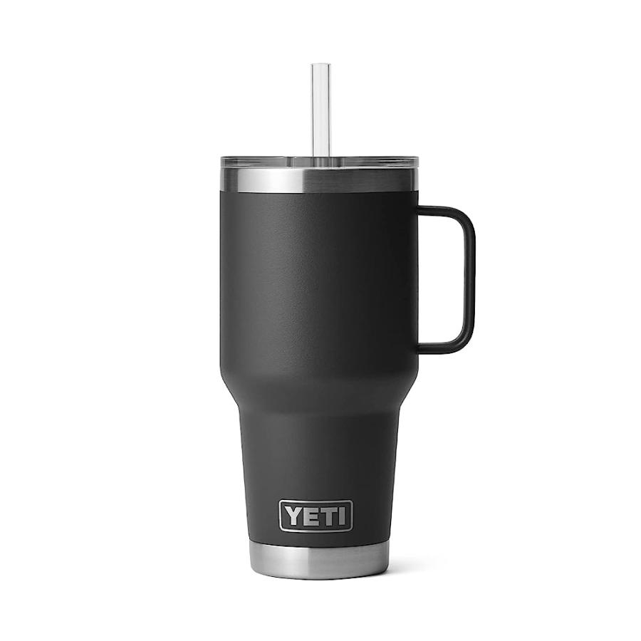 YETI RAMBLER 35 OZ STRAW MUG, VACUUM INSULATED, STAINLESS STEEL, BLACK | YETI | 06