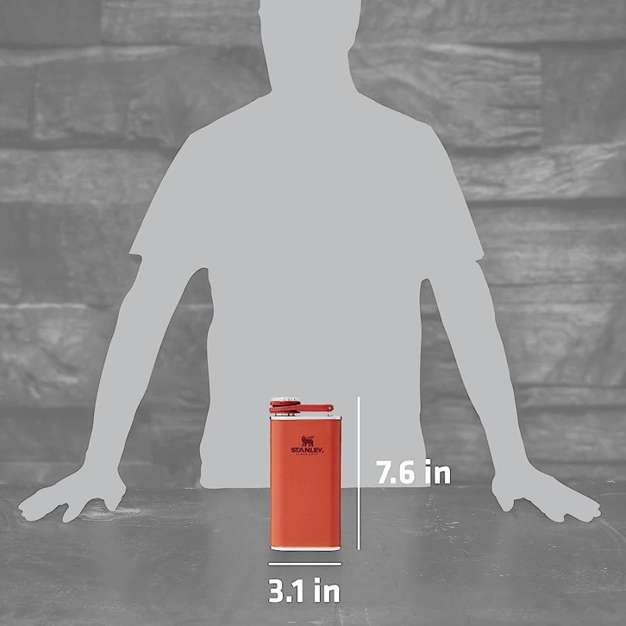 STANLEY EASY FILL WIDE MOUTH FLASK 8OZ CINNAMON | STANLEY | 04