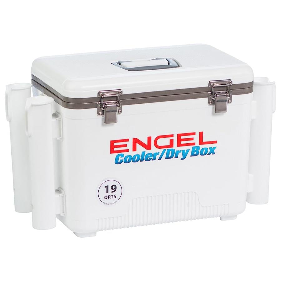 ENGEL UC19 19QT LEAK-PROOF, AIR TIGHT, FISHING DRYBOX COOLER WITH BUILT-IN FISHING ROD HOLDERS, ALSO MAKES THE PERFECT SMALL HARD SHELL LUNCHBOX |  | 04