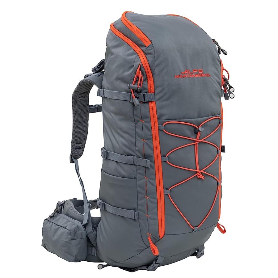 ALPS MOUNTAINEERING CANYON 55L, GRAY/CHILI | ALPS MOUNTAINEERING