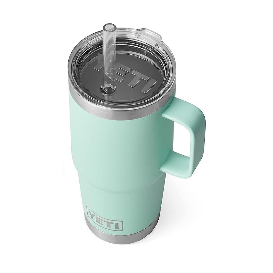 YETI RAMBLER 25 OZ STRAW MUG, VACUUM INSULATED, STAINLESS STEEL, SEAFOAM | YETI