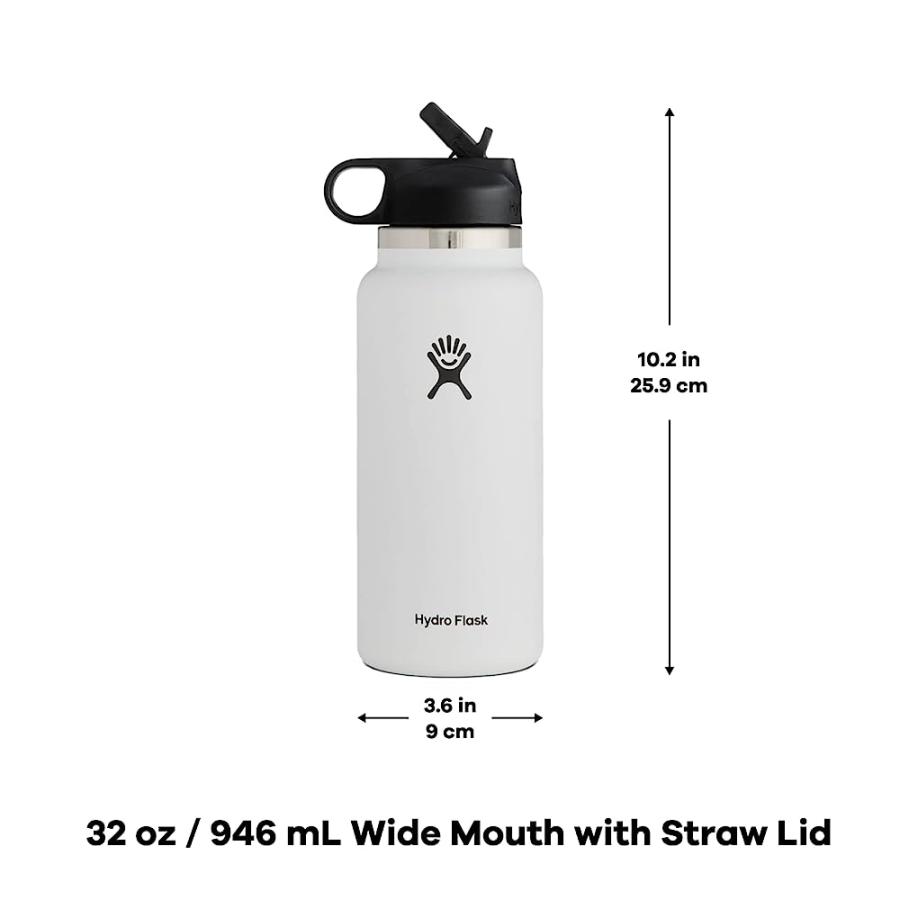 HYDRO FLASK 32 OZ WIDE MOUTH STRAW LID OLIVE | HYDRO FLASK | 01