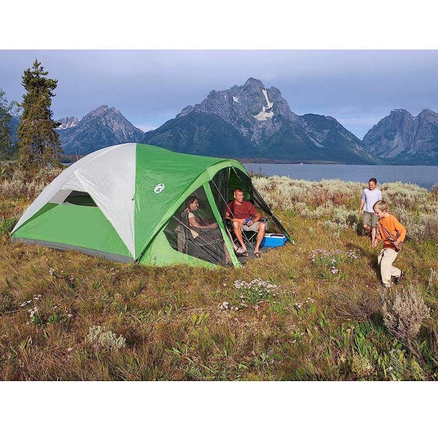 COLEMAN CAMPING TENT WITH SCREEN ROOM | 8 PERSON EVANSTON DOME TENT WITH SCREENED PORCH | Coleman | 04