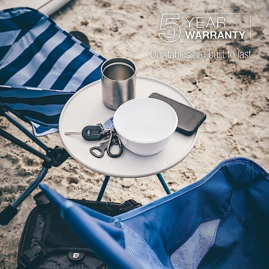 HELINOX PACKABLE SIDE TABLE FOR CAMPING, BACKPACKING, PICNICS, AND THE BEACH, SMALL - 10.5 INCH, BLACK | Helinox | 04